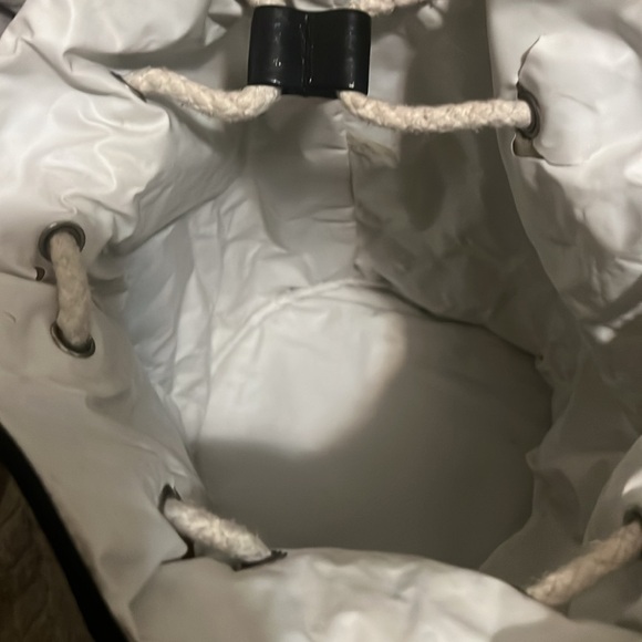 CHANEL Black White Vinyl Small La Pausa Backpack - Picture 7 of 7